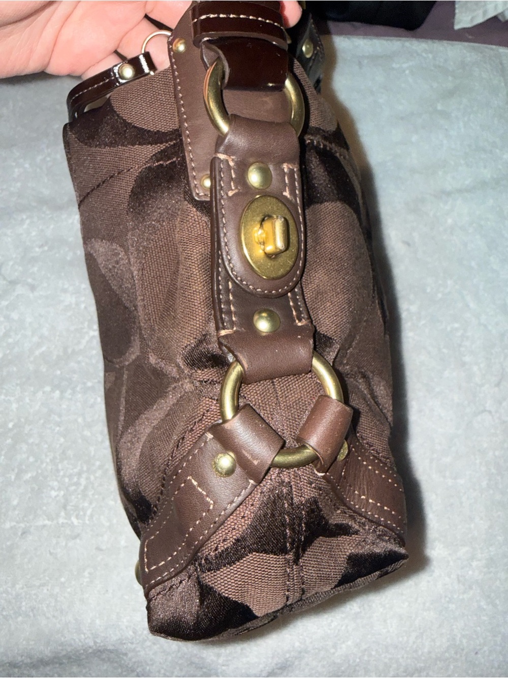 Coach brown Carly hobo bag - Picture 3 of 14